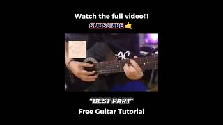 “BEST PART” Guitar Tutorial  Daniel Caesar [upl. by Oswell]