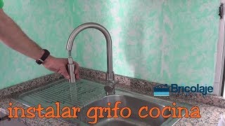 Cómo INSTALAR un GRIFO de COCINA 👍😜 [upl. by Perretta]