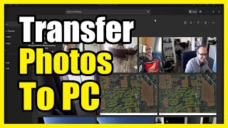 How to Transfer iPhone Photos or Videos to Laptop or PC Windows Tutorial [upl. by Ocinemod]