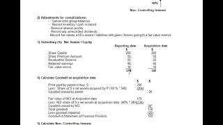 IFRS 10  Preparation of Consolidated Statement of Financial Position Part One [upl. by Alikahs]