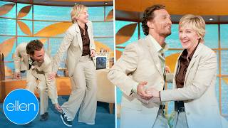 Matthew McConaughey Teaches Ellen His Smooth Dance Moves [upl. by Lennaj]