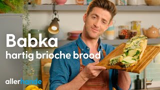 Babka recept  Brioche brood met spinazie  Hugo Kennis  Allerhande Kookschool [upl. by Colwell901]