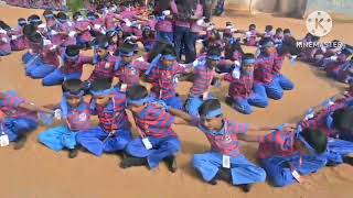 Mass drill performance by primary students on Annual sports day 2024 [upl. by Aimil809]