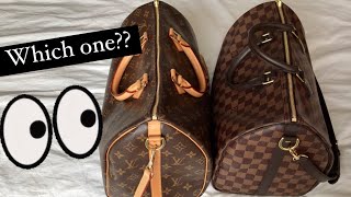 LV Speedy B 35 Monogram vs Damier Ebene  Preloved vs New Which One Would You Choose 🤔 [upl. by Otsirave]