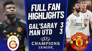 Man United BOTTLE IT AGAIN ONANA OUT Galatasaray 33 Manchester United Highlights [upl. by Zul]