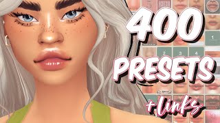 MY PRESETS CC FOLDER 🌺  400 items  cc links  the sims 4 [upl. by Appel718]