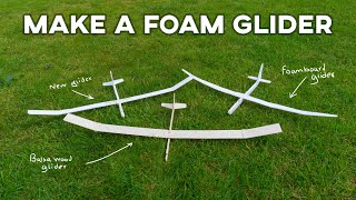 How to make a foam free flight glider  Cheap and fast glider build [upl. by Ahsatniuq]