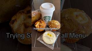 Trying STARBUCKS FALL MENU NEW [upl. by Ytsud85]