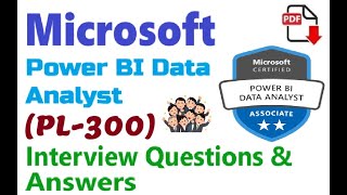 Part16 Microsoft PL300  Microsoft Power BI Data Analyst  Interview Questions and Answers [upl. by Lancelot]