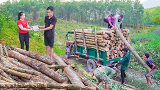 Buy Wood From Villagers On High Hills and Use Trucks To Transport and Sell To Traders  Daily Farm [upl. by Delfine]