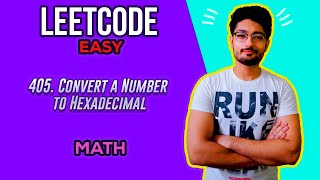 405 Convert a Number to Hexadecimal  LEETCODE EASY [upl. by Hildy]