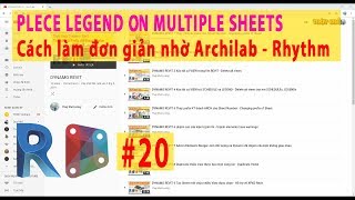 DYNAMO REVIT 20 Place Legend on multiple Sheets  Đưa Legend vào nhiều Sheet nhanh chóng [upl. by Ibrad184]