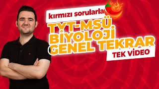 TYT BİYOLOJİ GENEL TEKRAR 1 🔴 Z TAKIMI KIRMIZI HAFTA FULL TEKRAR [upl. by Gney166]