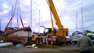 Watson Lifeboat crane lift [upl. by Baseler]