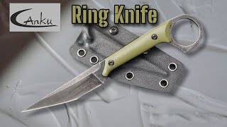 Canku Ring Knife Budget Tactical Fixed Blade [upl. by Enialedam]