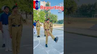 Reporting procedure  Ncc cadets 🇮🇳🫡 ncc trending shortvideo shorts shortsfeed ytshorts [upl. by Eolhc]