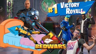 Dwayne the ROCK DOMINATES sweats in BED WARS 1000 SUBSCRIBER SPEACIAL [upl. by Wolfie]