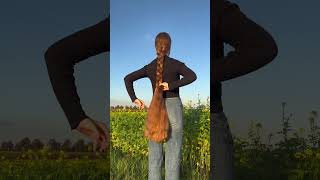 Amazing long and beautiful hair 😱😱 longhair hairstyle hair shortsvideo shorts viralvideo [upl. by Riem]