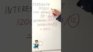 Calcular intereses de una hipotecas en Shorts [upl. by Ayotol]