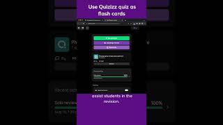 Use Quizizz quiz as flash cards Quizizz [upl. by Aesoh]