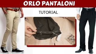 cucire lORLO ai PANTALONI eleganti o casual [upl. by O'Kelly]