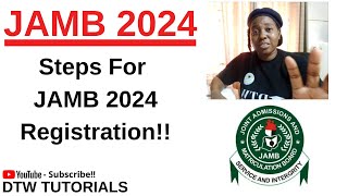 JAMB 2024 Registration Steps [upl. by Anilak57]