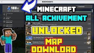 How To Complete All Achievements in Minecraft 120 PE  ACHIEVEMENT WORLD FOR MINECRAFT PE IN HINDI [upl. by Mita]