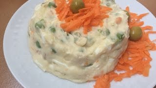 Ensaladilla rusa Monsieur Cuisine Lidl SilverCrest [upl. by Nahtaoj845]