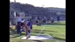 Ulf Timmermanns Shot Put Personal Best in Chania Greece on May 22 1988 [upl. by Aihsena]