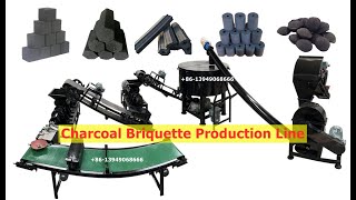 New starter Solution Low Budget Simple charcoal briquette production line [upl. by Uile873]