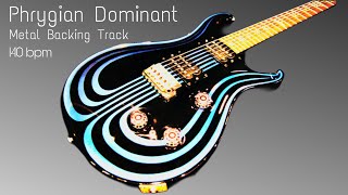 Metal Backing Track 140bpm  Phrygian Dominant [upl. by Chemash833]