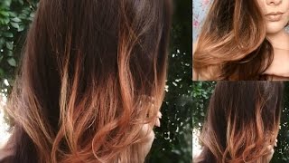 Ombre Hair para Cabelos Escuros  Californianas em Casa [upl. by Eifos415]