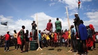 Maasaiwarrior style high jump in Africa [upl. by Him369]