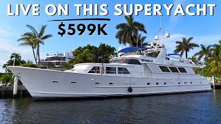 599000 Live on this Classic SuperYacht in Florida [upl. by Gabor]