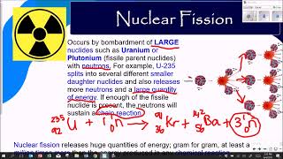 Nuclear Chemistry  Fusion and Fission [upl. by Aiksas]