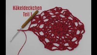 Häkeln Deckchen EINFACH  Teil 1  Filtethäkeln [upl. by Gnol165]