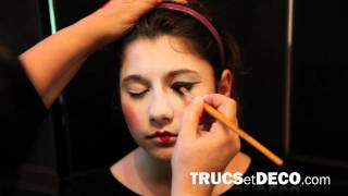 Maquillage de geisha  Tutoriel par trucsetdecocom [upl. by Eisoj460]