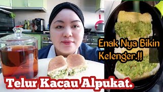 Resep Sarapan Sehat‼️Roti Isi Alpukat Dan Telur [upl. by Inej]