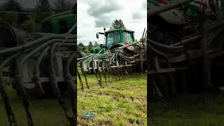 John Deere 6930 spreading slurry arimagery farming agriculture [upl. by Jennine108]