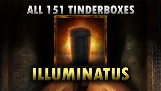 Amnesia TDD  All 151 Tinderboxes FULL GUIDE Illuminatus Achievement [upl. by Tterrab939]