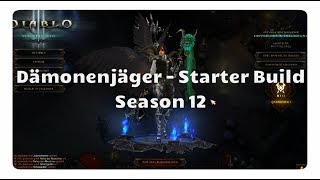 Diablo 3 Dämonenjäger Starter Build Season 12 Natalyas Set [upl. by Nur651]