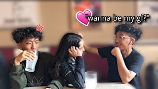 asking out my twin brother’s EX girlfriend IN FRONT OF HIM [upl. by Nessy]