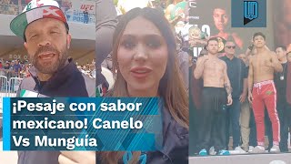 ¡LOCURA POR CANELO Así se vivió la ceremonia de pesaje entre Canelo y Munguía [upl. by Ntsyrk]