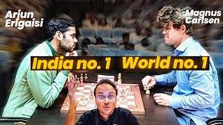 The Big Clash  Arjun Erigaisi vs Magnus Carlsen  Tata Steel Chess India Rapid 2024 [upl. by Nimar]