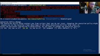 PowerShell 08 Allowing scripts to run with Set ExecutionPolicy [upl. by Naihtsirc]