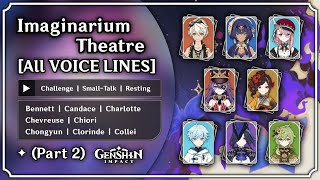 Imaginarium Theatre Part 2  All Voice Lines ENGLISH Voice Over  Genshin Impact  M0har1b [upl. by Anneliese978]