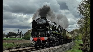 34052 Lord Dowding Over Chirk Bank  The Welsh Borders  2018 [upl. by Elvyn]