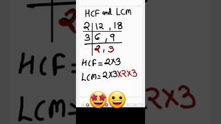 Lcm and hcf shorts lcm hcf maths [upl. by Mayman615]