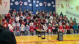 Clymore elementary school  Mateo amp Liam singing [upl. by Rozalie]