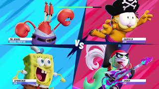 Mr KrabsSpongeBob Vs EmberGarfieldNickelodeon AllStar Brawl 2 [upl. by Neehcas]